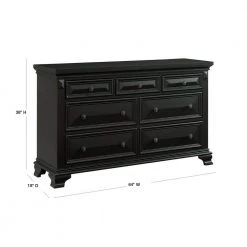Trent 7-Drawer Antique Black Dresser by Picket House Furnishings -Picket House Furnishings Sales Store antique black picket house furnishings dressers cy600dr 40 1000