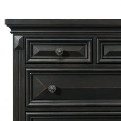 Trent 7-Drawer Antique Black Dresser with Mirror by Picket House Furnishings -Picket House Furnishings Sales Store antique black picket house furnishings dressers cy600drmr 44 1000