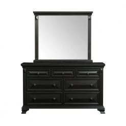Trent 7-Drawer Antique Black Dresser with Mirror by Picket House Furnishings -Picket House Furnishings Sales Store antique black picket house furnishings dressers cy600drmr c3 1000