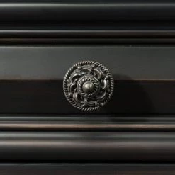Trent Antique Black Media Chest by Picket House Furnishings -Picket House Furnishings Sales Store antique black picket house furnishings media storage cy600tv 44 1000