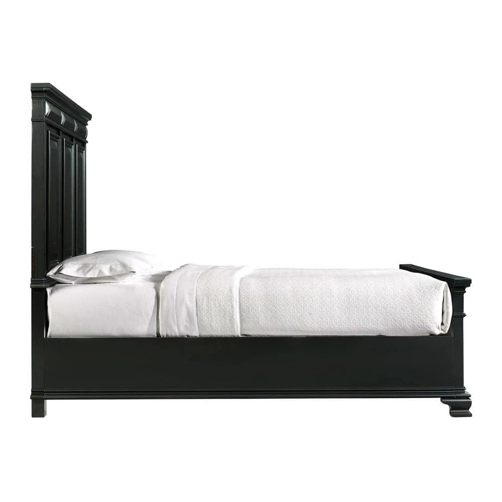 Trent Antique Black King Panel Bed by Picket House Furnishings 3 Trent Antique Black King Panel Bed by Picket House Furnishings - Image 3