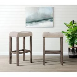 Turner 30 in. Natural Backless Wood Barstool Set (Set of 2) by Picket House Furnishings -Picket House Furnishings Sales Store beige picket house furnishings bar stools cdol129bse 31 1000