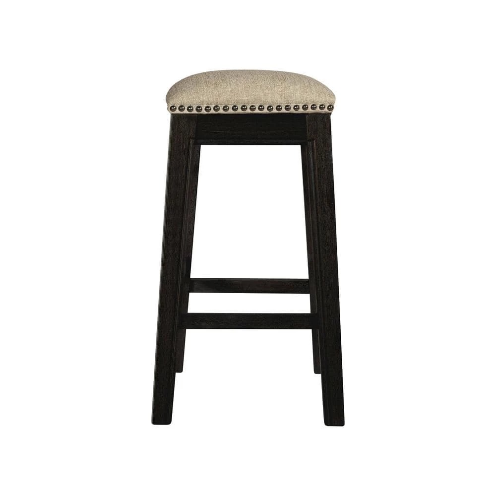 Rooney 24 in. Backless Wood Counter Height Stool in Tan (Set of 2) by Picket House Furnishings 4 Rooney 24 in. Backless Wood Counter Height Stool in Tan (Set of 2) by Picket House Furnishings - Image 4