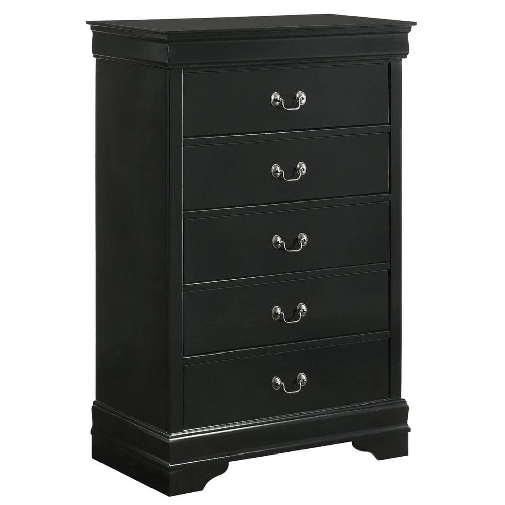 Ellington 5-Drawer Chest in Black by Picket House Furnishings 1 Ellington 5-Drawer Chest in Black by Picket House Furnishings