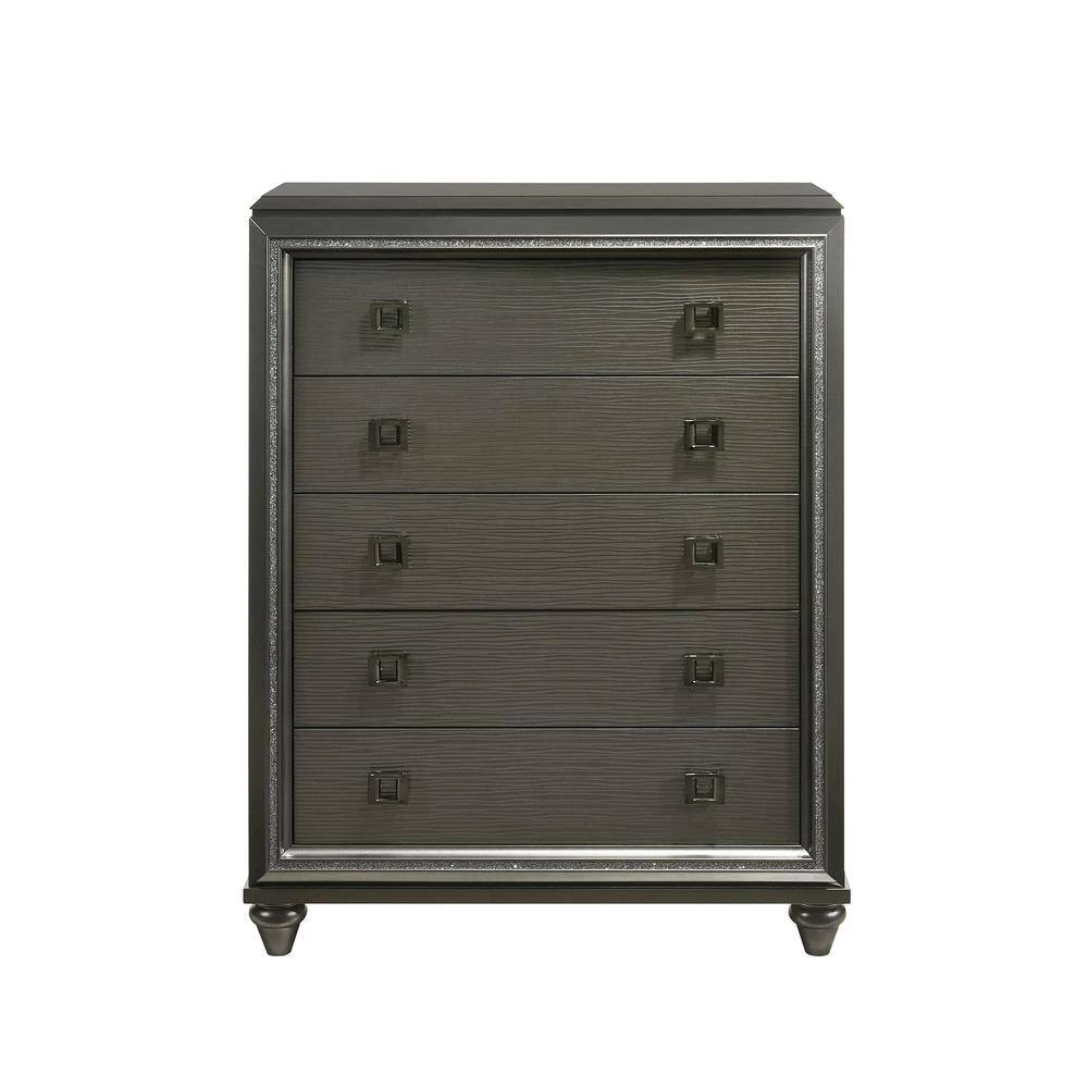 Faris 5-Drawer Chest in Black by Picket House Furnishings 2 Faris 5-Drawer Chest in Black by Picket House Furnishings - Image 2