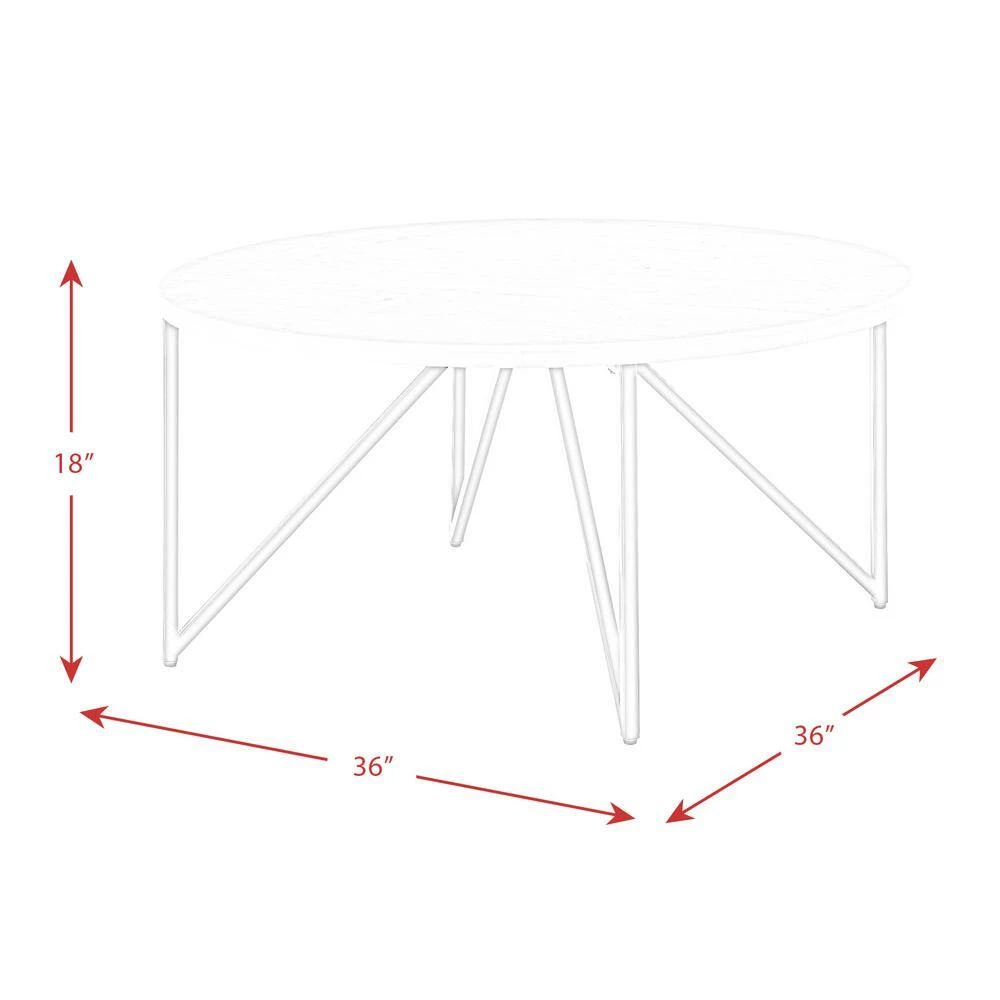 Kinsler Round Coffee Table in Black Marble by Picket House Furnishings 10 Kinsler Round Coffee Table in Black Marble by Picket House Furnishings - Image 10