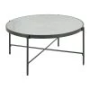 Carlo Round Coffee Table with Marble Top by Picket House Furnishings