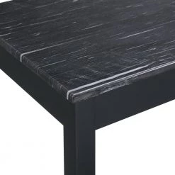 Zaid 48 in. Rectangle Black Faux Marble 1 Drawer Computer Desk with Chair by Picket House Furnishings -Picket House Furnishings Sales Store black picket house furnishings computer desks a 5900 dkc 44 1000