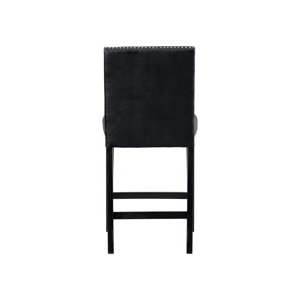 Pia Faux Leather Counter Height Side Chair Set in Black by Picket House Furnishings 5 Pia Faux Leather Counter Height Side Chair Set in Black by Picket House Furnishings - Image 5