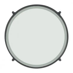 Carlo 21 in. Black Round Glass End Table by Picket House Furnishings -Picket House Furnishings Sales Store black picket house furnishings end side tables cso100etgle a0 1000