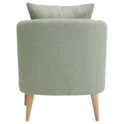 Zoe Accent Arm Chair with Wooden Legs in Gray by Picket House Furnishings -Picket House Furnishings Sales Store blue picket house furnishings accent chairs ujs670101wle 1f 1000