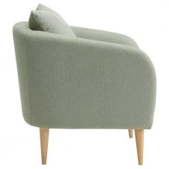 Zoe Accent Arm Chair with Wooden Legs in Gray by Picket House Furnishings -Picket House Furnishings Sales Store blue picket house furnishings accent chairs ujs670101wle 4f 1000