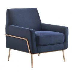 Kent Blue Modern Accent Arm Chair by Picket House Furnishings