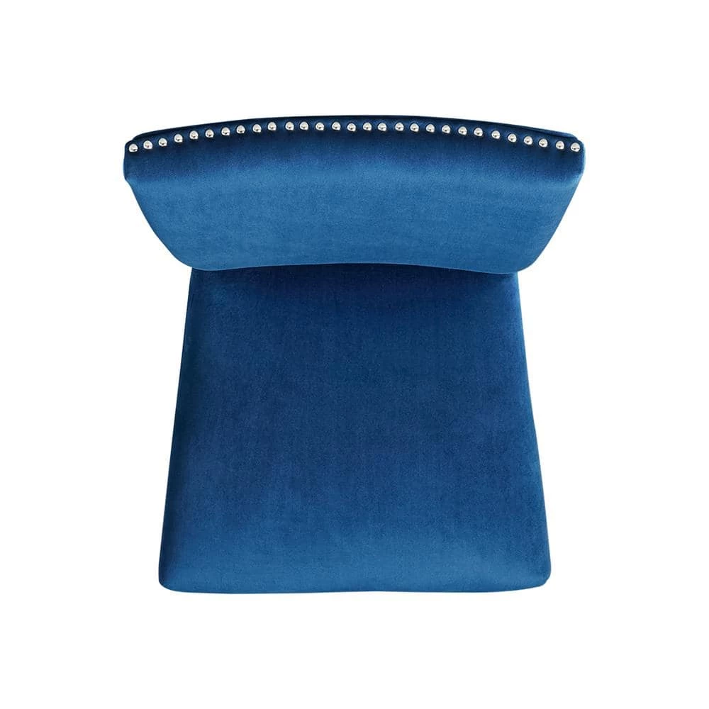 Celine Blue Velvet Counter Height Chair Set by Picket House Furnishings 5 Celine Blue Velvet Counter Height Chair Set by Picket House Furnishings - Image 5