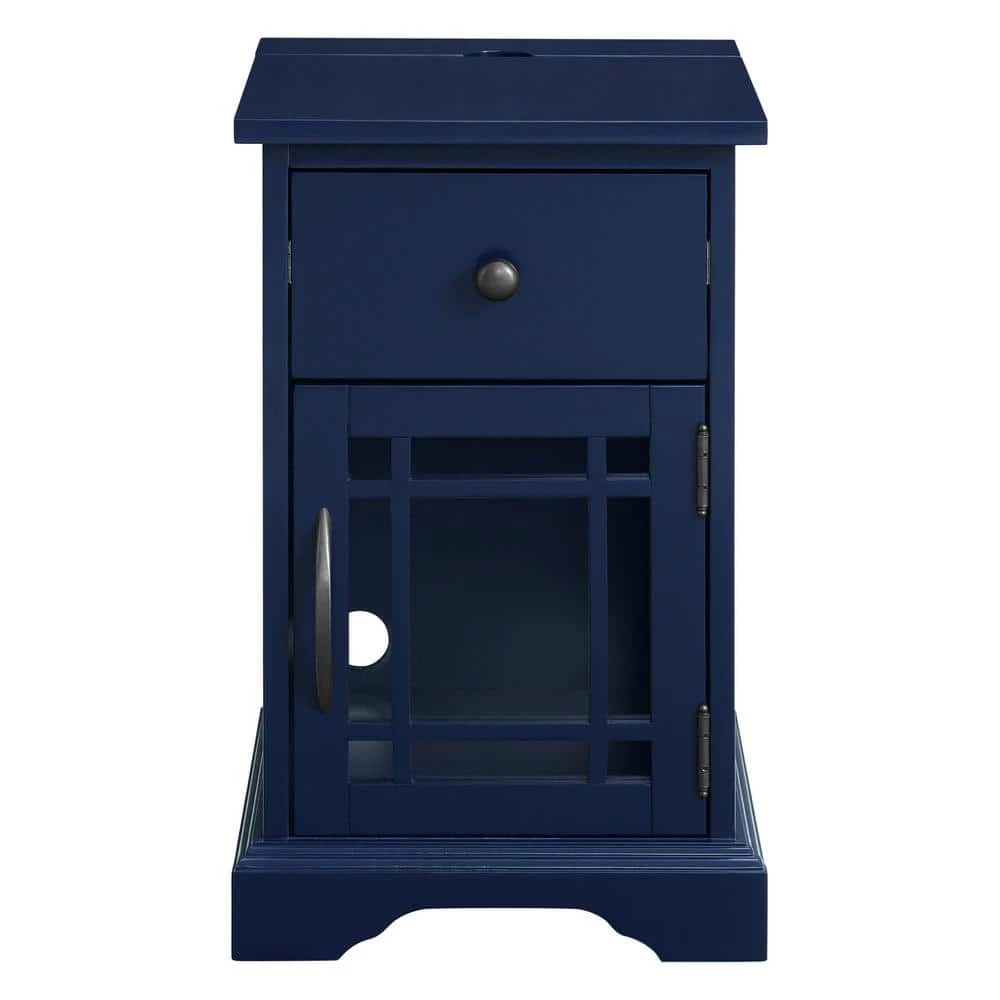 Kian Side Table in Blue by Picket House Furnishings 2 Kian Side Table in Blue by Picket House Furnishings - Image 2