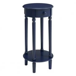 Neo 28 in. H x 14 in. W x 14 in. D Side Table in Blue by Picket House Furnishings
