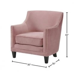 Demi Accent Arm Chair In Blush by Picket House Furnishings -Picket House Furnishings Sales Store blush picket house furnishings accent chairs udh1903100e 40 1000