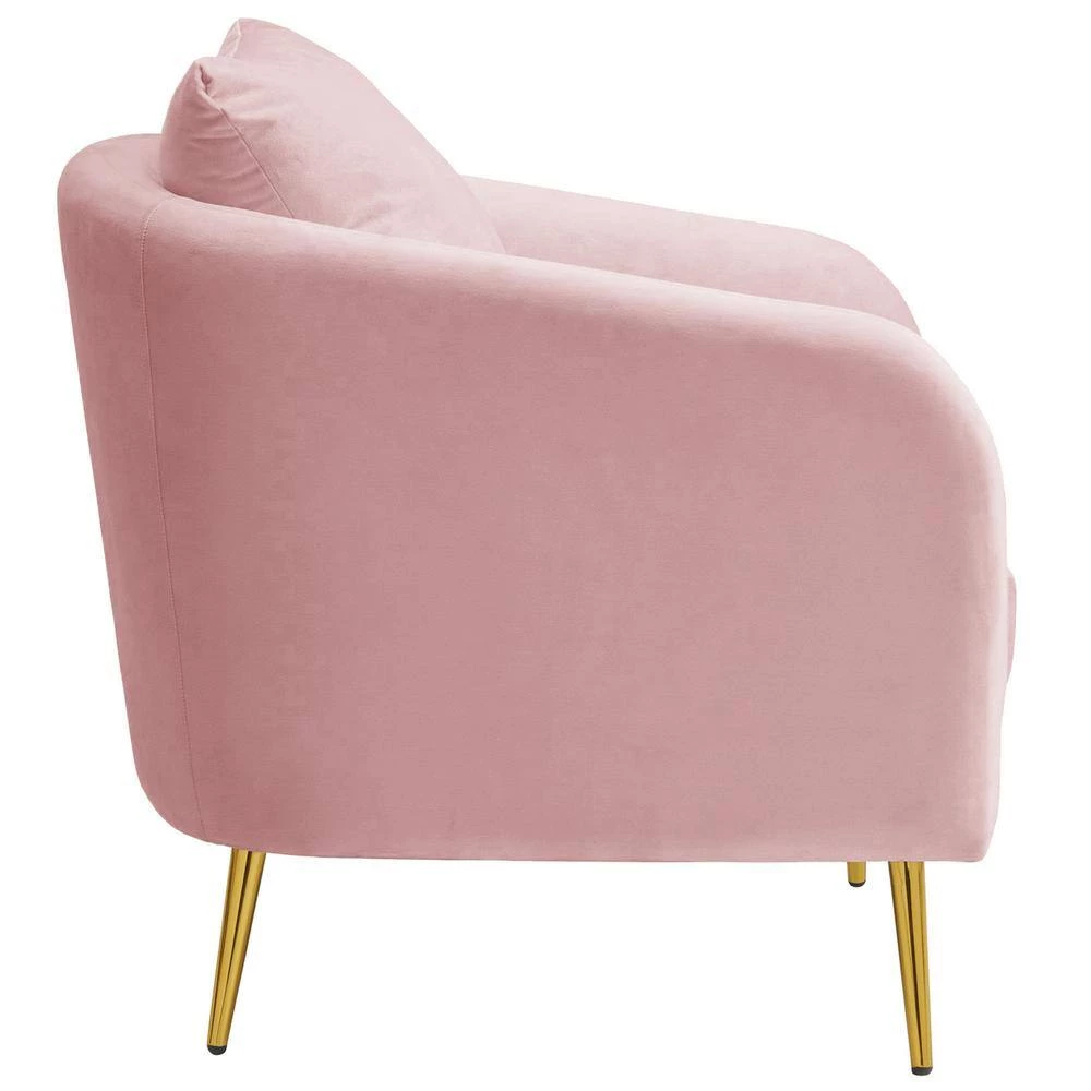 Blush Zuri Accent Chair with Gold Legs by Picket House Furnishings 5 Blush Zuri Accent Chair with Gold Legs by Picket House Furnishings - Image 5