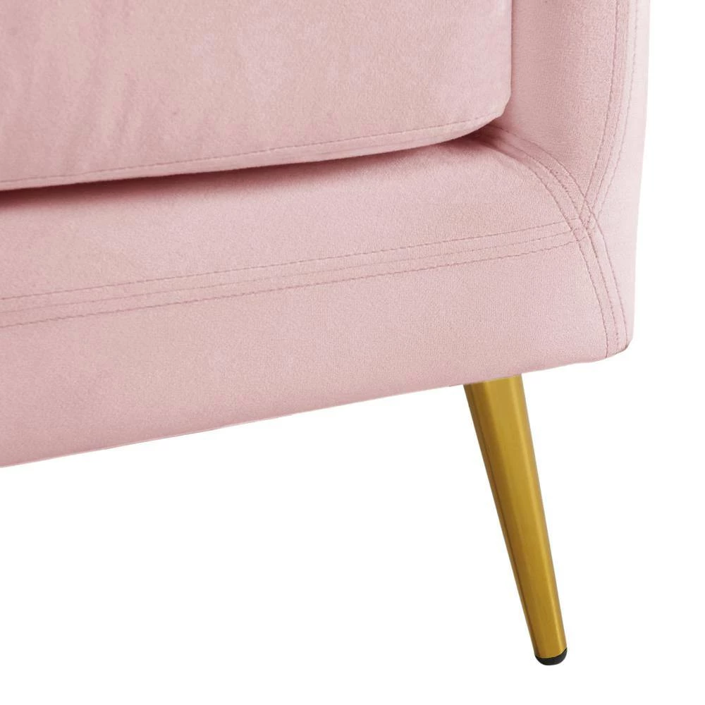 Blush Zuri Accent Chair with Gold Legs by Picket House Furnishings 9 Blush Zuri Accent Chair with Gold Legs by Picket House Furnishings - Image 9