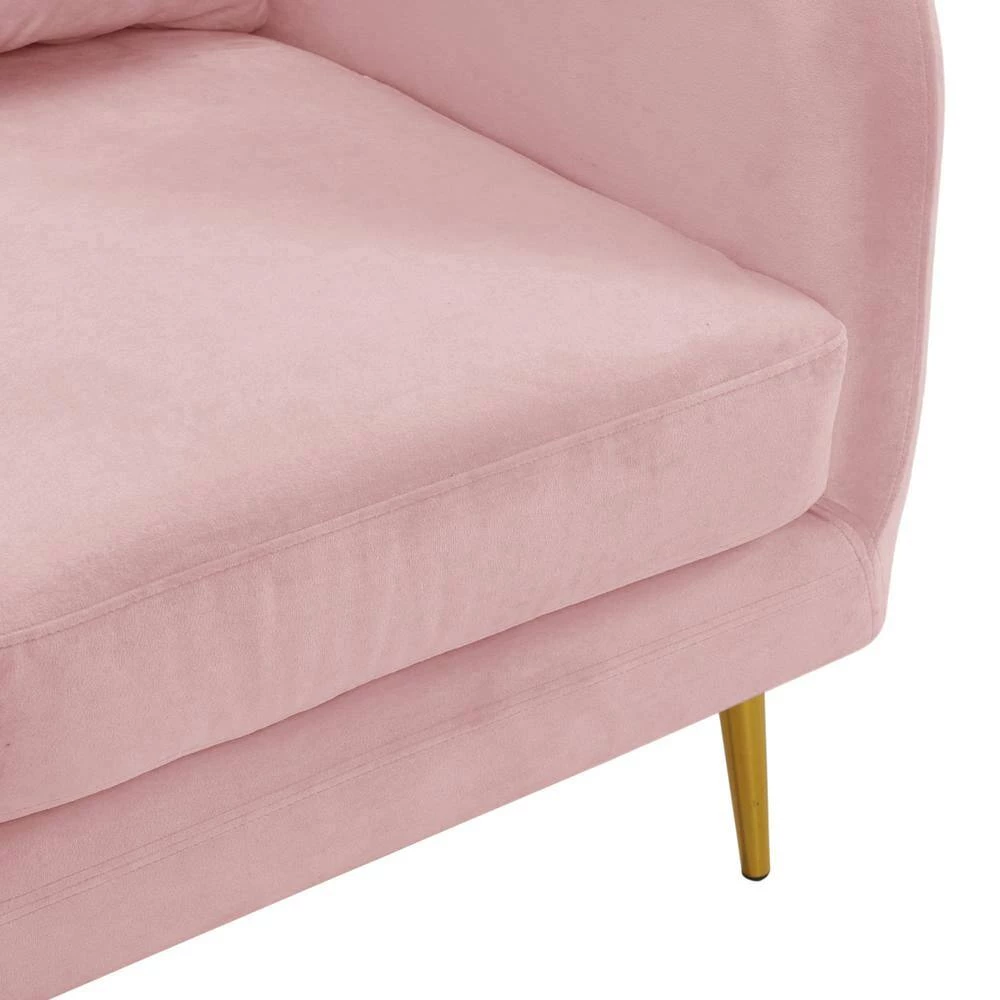 Blush Zuri Accent Chair with Gold Legs by Picket House Furnishings 8 Blush Zuri Accent Chair with Gold Legs by Picket House Furnishings - Image 8