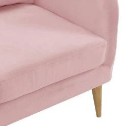Zoe Accent Arm Chair with Wooden Legs in Blush by Picket House Furnishings -Picket House Furnishings Sales Store blush picket house furnishings accent chairs ujs1903101wle fa 1000