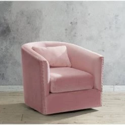 Zola Swivel Arm Chair in Blush by Picket House Furnishings 19 Zola Swivel Arm Chair in Blush by Picket House Furnishings -Picket House Furnishings Sales Store blush picket house furnishings accent chairs ust1812102swe 31 1000