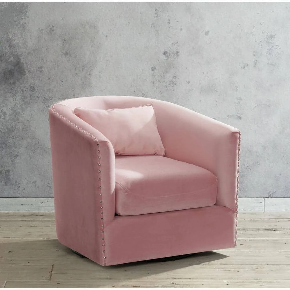 Zola Swivel Arm Chair in Blush by Picket House Furnishings 10 Zola Swivel Arm Chair in Blush by Picket House Furnishings - Image 10