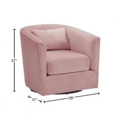 Zola Swivel Arm Chair in Blush by Picket House Furnishings 12 Zola Swivel Arm Chair in Blush by Picket House Furnishings -Picket House Furnishings Sales Store blush picket house furnishings accent chairs ust1812102swe 40 1000