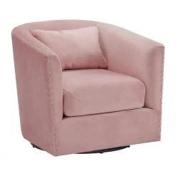 Zola Swivel Arm Chair in Blush by Picket House Furnishings