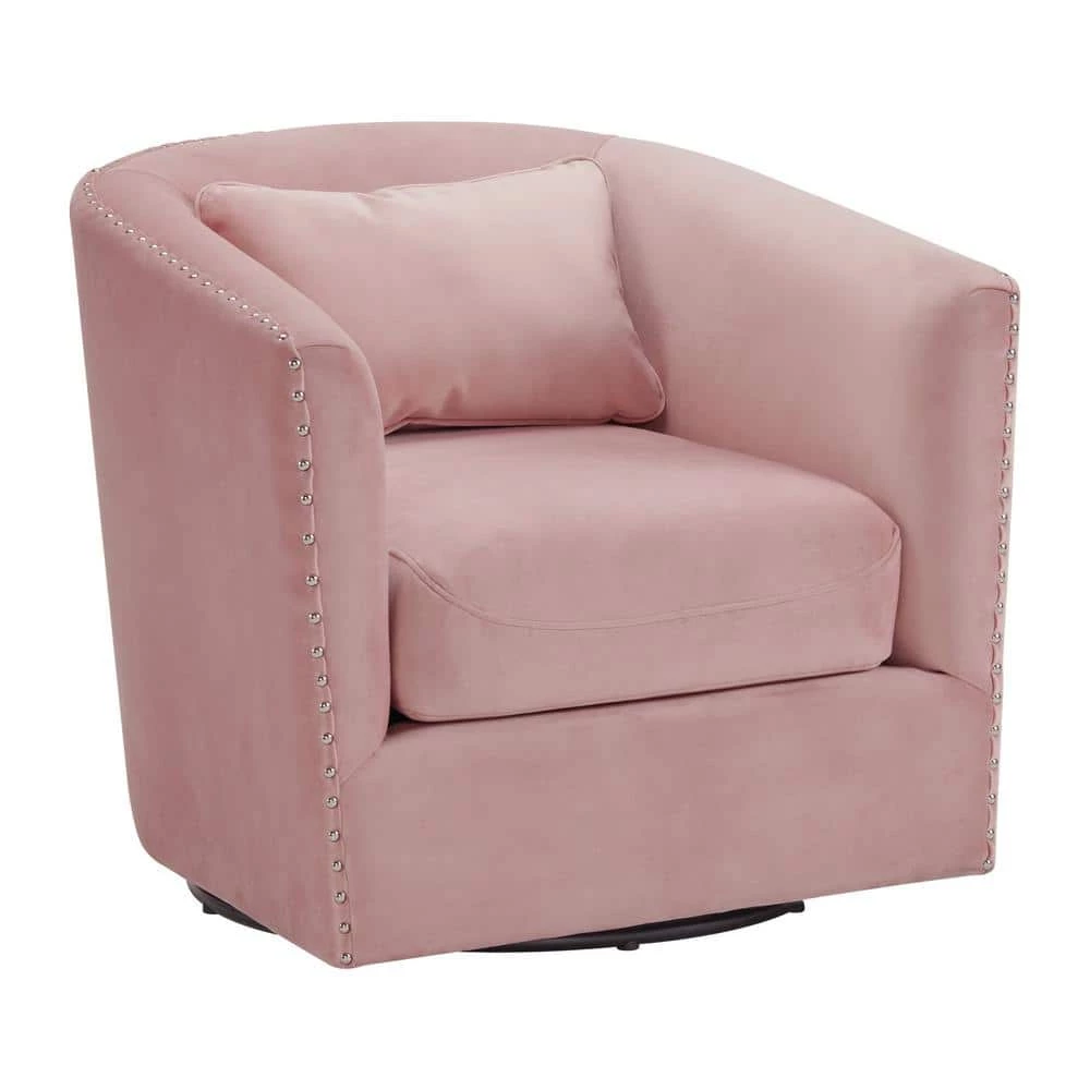 Zola Swivel Arm Chair in Blush by Picket House Furnishings 1 Zola Swivel Arm Chair in Blush by Picket House Furnishings