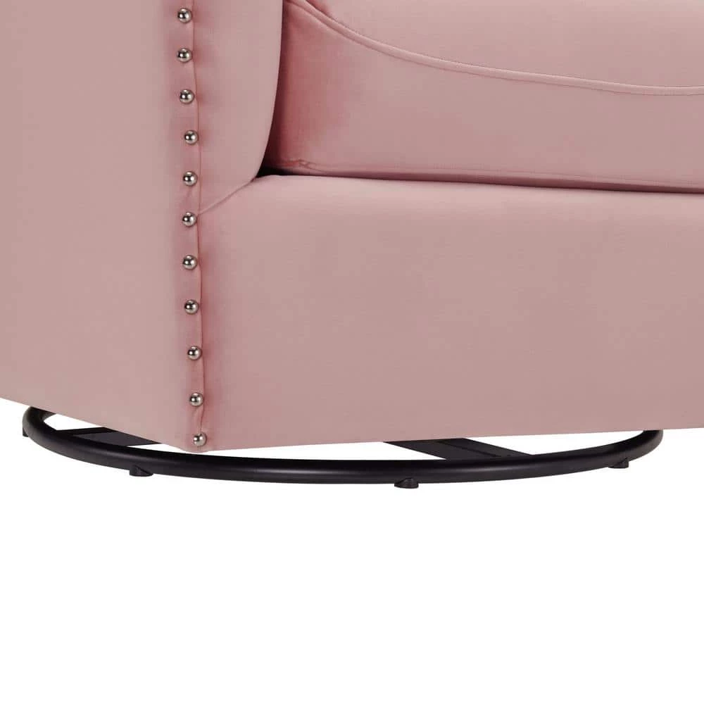 Zola Swivel Arm Chair in Blush by Picket House Furnishings 9 Zola Swivel Arm Chair in Blush by Picket House Furnishings - Image 9
