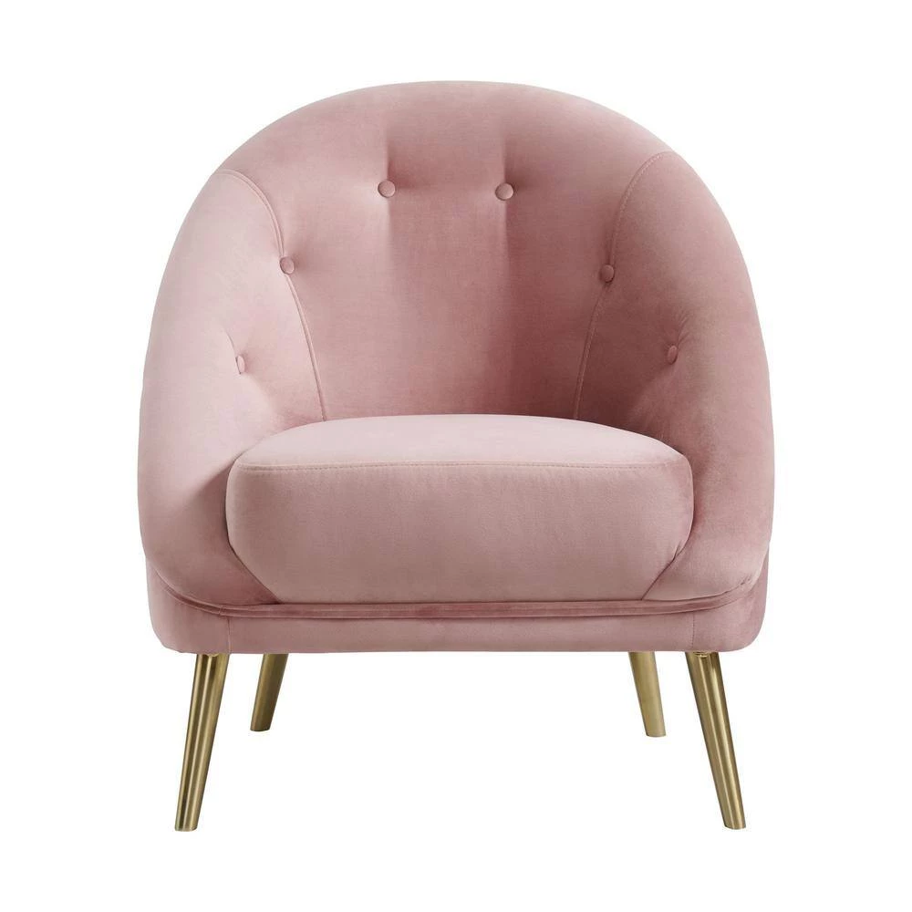 Blush Taryn Chair with Gold Legs by Picket House Furnishings 4 Blush Taryn Chair with Gold Legs by Picket House Furnishings - Image 4