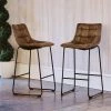 Richmond 29 in. Brown Bar Stool (Set of 2) by Picket House Furnishings