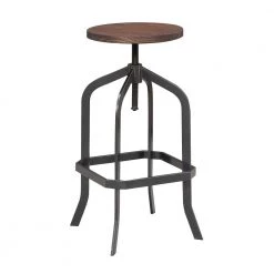 Court Brown Adjustable Bar Stool by Picket House Furnishings -Picket House Furnishings Sales Store brown black picket house furnishings bar stools bwy100bse c3 1000