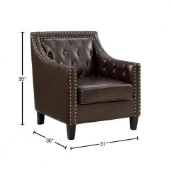 Brown Tessa Chair by Picket House Furnishings 8 Brown Tessa Chair by Picket House Furnishings -Picket House Furnishings Sales Store brown picket house furnishings accent chairs utf121100e 40 1000