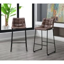 Richmond 30 in. Cappuccino High Back Metal Bar Stool (Set of 2) by Picket House Furnishings 17 Richmond 30 in. Cappuccino High Back Metal Bar Stool (Set of 2) by Picket House Furnishings -Picket House Furnishings Sales Store brown picket house furnishings bar stools bsh800bse 31 1000