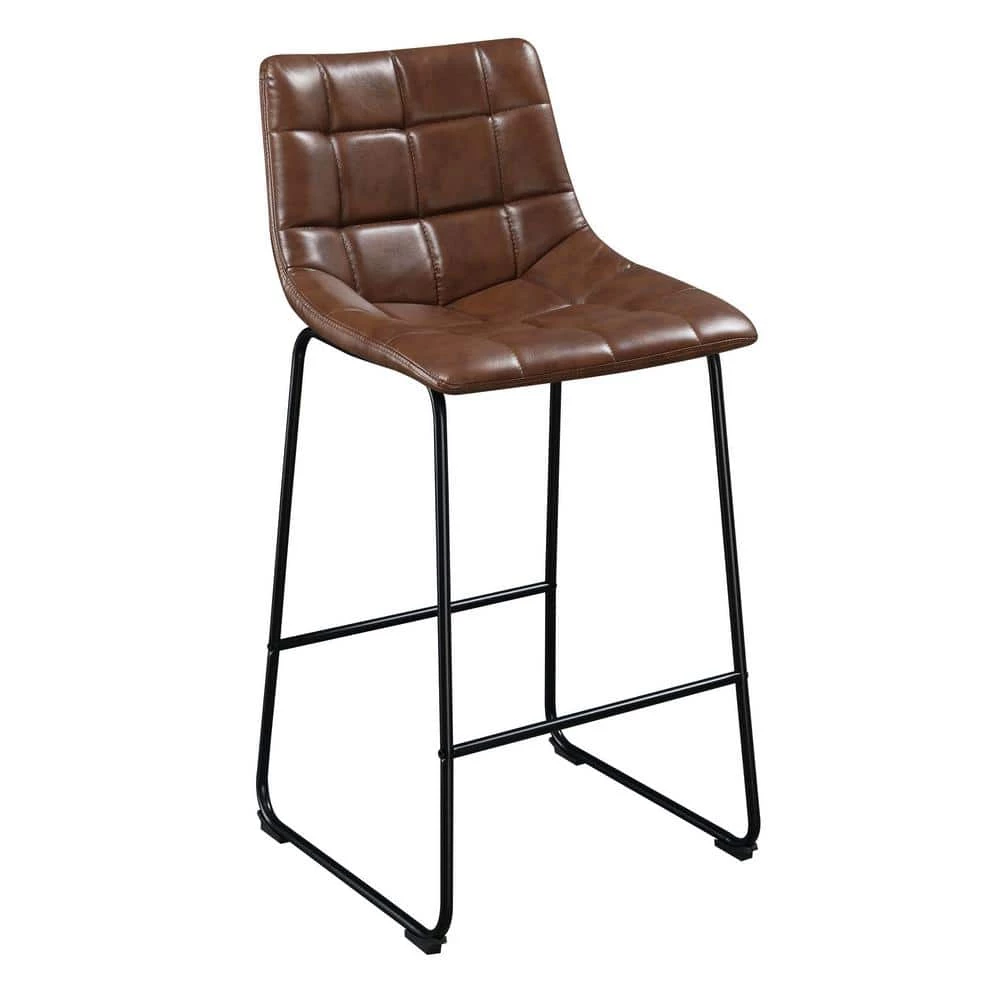 Richmond 30 in. Cappuccino High Back Metal Bar Stool (Set of 2) by Picket House Furnishings 2 Richmond 30 in. Cappuccino High Back Metal Bar Stool (Set of 2) by Picket House Furnishings - Image 2