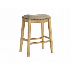 Fern 30 in. Backless Wood Barstool in Natural by Picket House Furnishings