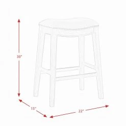 Fern 30 in. Backless Wood Barstool in Natural by Picket House Furnishings -Picket House Furnishings Sales Store brown picket house furnishings bar stools lss150bst fa 1000