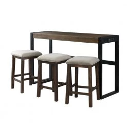 Enrico Brown Multipurpose Bar Table Set by Picket House Furnishings