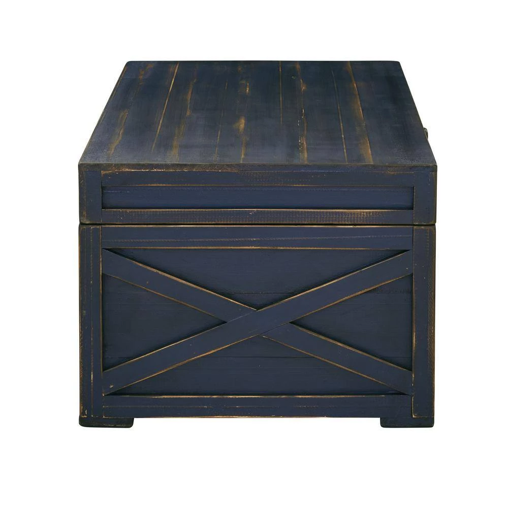 Ever 41 in. Dark Brown Square Wood Coffee Table by Picket House Furnishings 4 Ever 41 in. Dark Brown Square Wood Coffee Table by Picket House Furnishings - Image 4