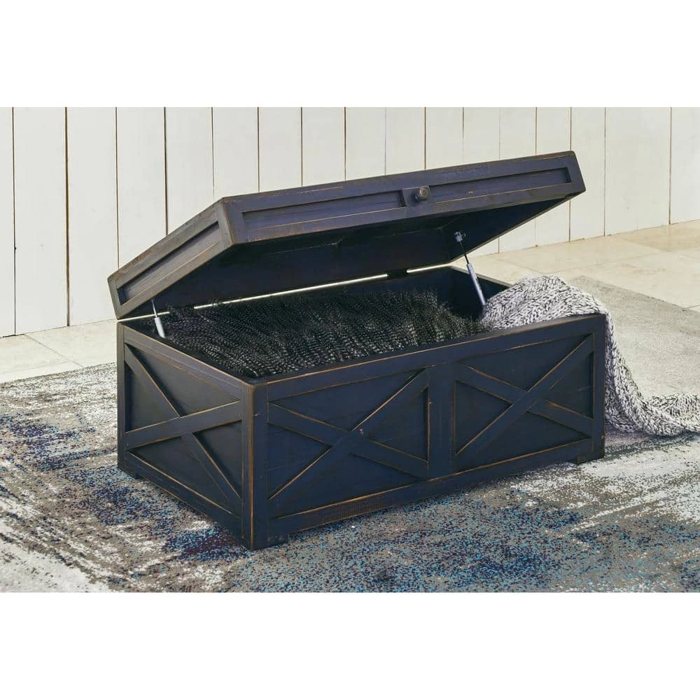 Ever 41 in. Dark Brown Square Wood Coffee Table by Picket House Furnishings 7 Ever 41 in. Dark Brown Square Wood Coffee Table by Picket House Furnishings - Image 7