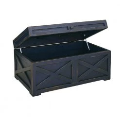 Ever 41 in. Dark Brown Square Wood Coffee Table by Picket House Furnishings