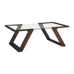 Kai 50 in. Brown Dark Espresso Rectangular Wood Coffee Table by Picket House Furnishings