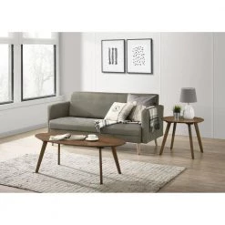 Rocco 47 in. Oval Coffee Table in Walnut by Picket House Furnishings -Picket House Furnishings Sales Store brown picket house furnishings coffee tables trz100ct 31 1000