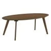 Rocco 47 in. Oval Coffee Table in Walnut by Picket House Furnishings