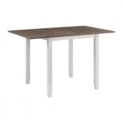 Tuttle 3-Piece Drop Leaf Dining Set in Brown-Table and 2-Chairs by Picket House Furnishings