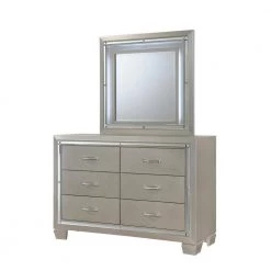 Glamour Youth 6-Drawer Dresser & Mirror w/ LED Light Set in Champagne by Picket House Furnishings 11 Glamour Youth 6-Drawer Dresser & Mirror w/ LED Light Set in Champagne by Picket House Furnishings -Picket House Furnishings Sales Store champagne picket house furnishings dressers lt111drmr c3 1000