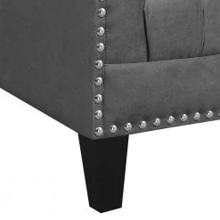 Perry Button Tufted Accent Chair in Charcoal by Picket House Furnishings 19 Perry Button Tufted Accent Chair in Charcoal by Picket House Furnishings -Picket House Furnishings Sales Store charcoal fabric picket house furnishings accent chairs unw813100g 44 1000