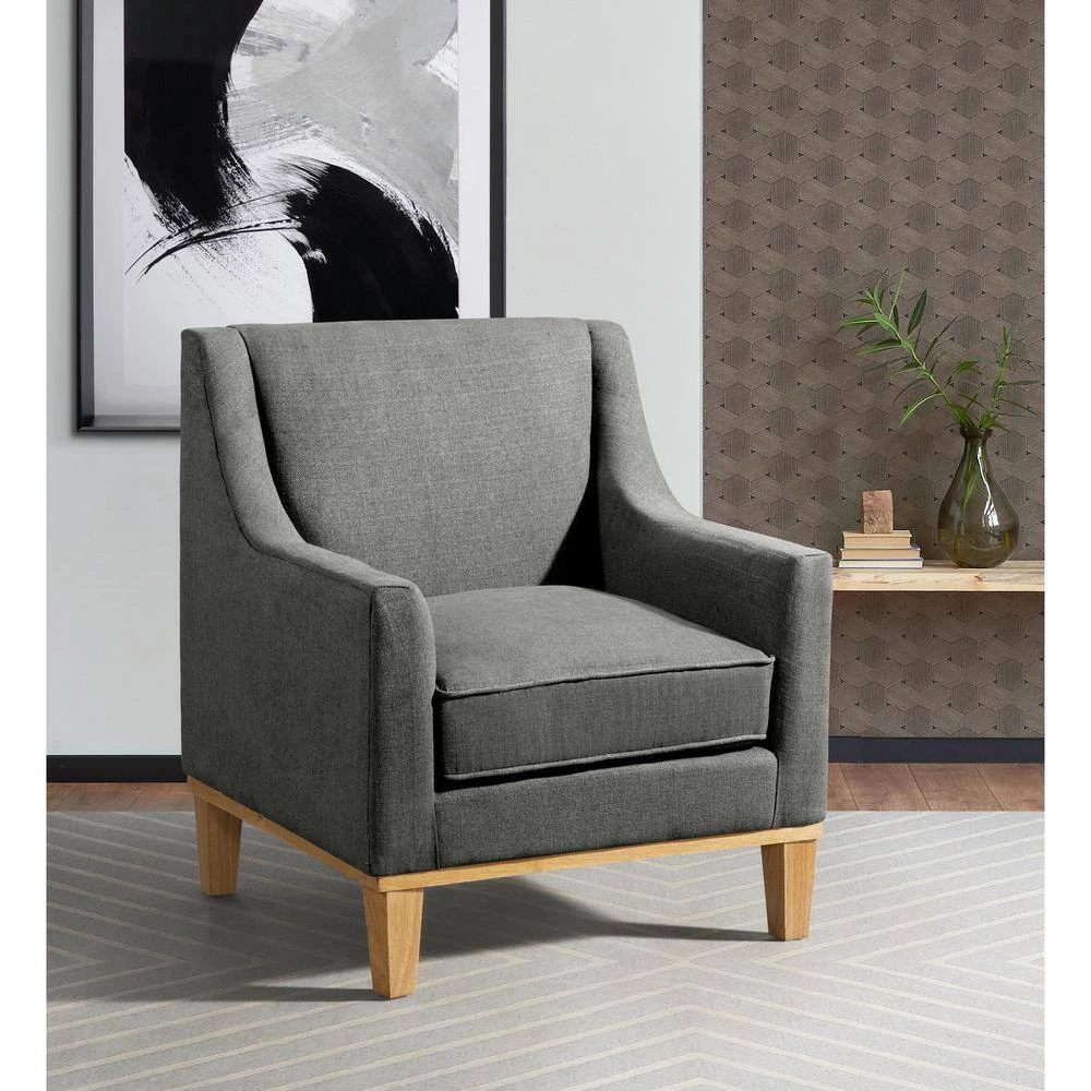 Charcoal Moxie Accent Arm Chair by Picket House Furnishings 9 Charcoal Moxie Accent Arm Chair by Picket House Furnishings - Image 9